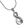 Infinity Cremation Jewelry Stainless Steel, Stainless Steel Jewelry, Cremation Jewelry for Ashes view 1