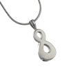 Infinity Cremation Jewelry Stainless Steel, Stainless Steel Jewelry, Cremation Jewelry for Ashes view 4