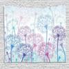 Ambesonne Dandelion Tapestry, Watercolor Abstract Floral Arrangement with Botany Inspirations Nature, Wide Wall Hanging for Bedroom Living Room Dorm, 80" X 60", Pale Blue Violet Pink view 1