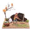 Holyart Hoer in Vegetable Garden for Nativity Scene 15x20x15 cm view 1