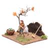 Holyart Hoer in Vegetable Garden for Nativity Scene 15x20x15 cm view 2