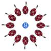 Popular Bath Shower Curtain Hooks, Vlegant Rosa Collection, Set of 12, Burgundy/Gold view 3