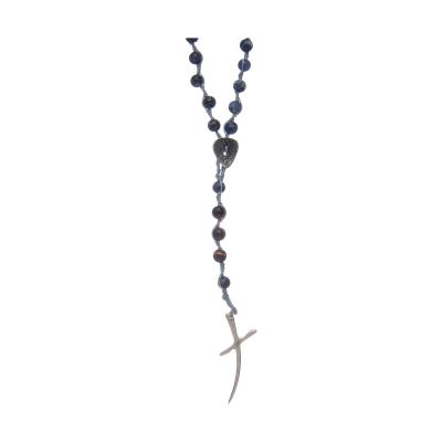 Holyart Rosary Beads with Sodalite Grains and Cross
