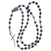 Holyart Rosary Beads with Sodalite Grains and Cross view 4