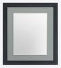 FRAMES BY POST Glitz Black Picture Photo Frame with Dark Grey Mount A2 Image size A3 Plastic Glass view 1