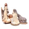 Holyart Nativity Set in Painted Clay 5 Figurines 40cm, Elegant Style view 2