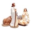 Holyart Nativity Set in Painted Clay 5 Figurines 40cm, Elegant Style view 3