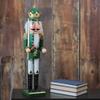 Northlight 24" Green and Gold Christmas Nutcracker King with Sword view 2