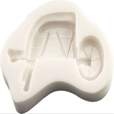 FPC Sugarcraft Wheelbarrow Silicone Mold | Non-stick, Food Grade, Fondant, Candy, Resin, Fimo, Clay, Soapmaking