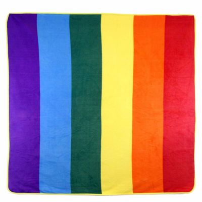 AES Wholesale (6) Rainbow Gay Pride 50x60 Polar Fleece Blanket Throw Plush