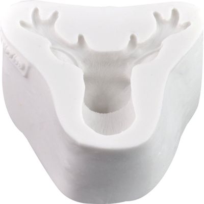 FPC Sugarcraft Stag's Head Silicone Mold | Non-stick, Food Grade, Fondant, Candy, Resin, Fimo, Clay, Soapmaking Mold