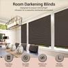 PowerSellerUSA 1" Vinyl Slats Room Darkening Cordless Window Blinds, 64L x 27W Inches Manual Operation Mode Blackout Privacy Blind, Solid Pattern Ceiling-Outside Mount Pull-Up Mini Blinds, Mahogany view 4