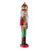 Northlight 24" Red and Green Wooden Christmas Nutcracker King with Scepter view 2