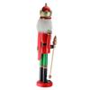 Northlight 24" Red and Green Wooden Christmas Nutcracker King with Scepter view 3