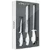 Arcos - Professional Carving and Boning Knife Set with Honing Steel. Stainless Steel Blades. White Handles. Riviera Blanc Series view 1