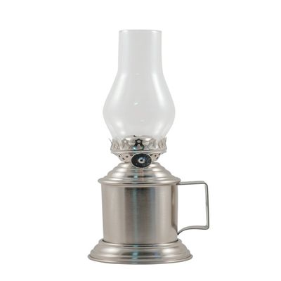 Vermont Lanterns Brass Tavern Mug Oil Lamp - Wall Lantern (Pewter 9.5")