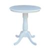 Whitewood Industries International Concepts 30" Round Top Pedestal Table, White view 1
