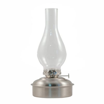 Oil Lamps - Brass Dorset Table Lamp (12", Pewter)