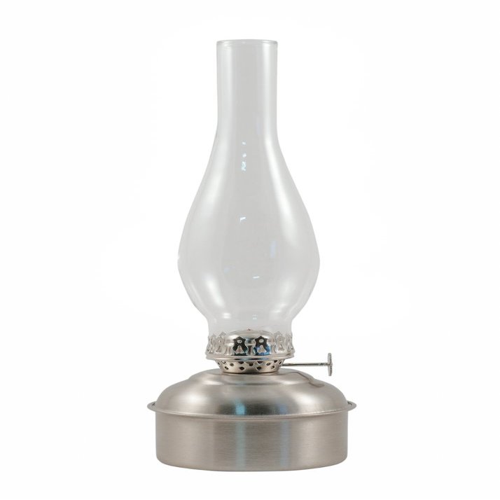 Oil Lamps - Brass Dorset Table Lamp (12", Pewter)