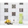 Plage Tile Sticker Cement Ceramic Tiles Ozzano, Vinyl, Brown, 10 x 100 x 10 cm view 2
