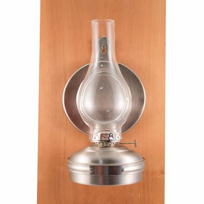 Vermont Lanterns Brass Dorset Wall Oil Lamp (12", Pewter)