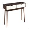Benjara 16" Modern Wood Beautiful Sofa Table with 2 Drawers in Espresso/White view 1