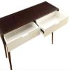 Benjara 16" Modern Wood Beautiful Sofa Table with 2 Drawers in Espresso/White view 4