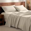 Bare Home Flannel Sheet Set 100% Cotton, Velvety Soft Heavyweight - Double Brushed Flannel - Deep Pocket (King, Sand) view 1