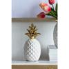 A&B Home Pineapple Accent-Ceramic Pineapple Decorative Centerpiece Display Decoration for Living Dining Room Bedroom Office Desktop Cabinet view 2