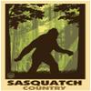 Sasquatch Country Bigfoot Shadow Giclee Art Print Poster from Travel Artwork by Artist Paul A. Lanquist 24" x 36" view 1
