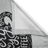 Ambesonne Coffee Kitchen Curtains, Words About Coffee with Take Away Mug Cup Silhouette Drinking Addiction Theme, Window Drapes 2 Panel Set for Kitchen Cafe Decor, 55" x 39", Grey Black view 3