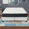 Continental Sleep, 4-Inch Sturdy Box Spring for Mattress Support-Durable and Fully Assembled, Natural Wood Foundation, White, Queen Size view 2