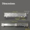 STORE FIXTURES DIRECT Adjustable Gondola Shelf Dividers - Retracting Item Organizer for Shelves 8" to 12" D - 50 Pack view 2