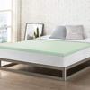 Best Price Mattress 2 Inch Ventilated Memory Foam Mattress Topper, Calming Green Tea Infusion, CertiPUR-US Certified, King view 1
