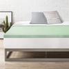 Best Price Mattress 2 Inch Ventilated Memory Foam Mattress Topper, Calming Green Tea Infusion, CertiPUR-US Certified, Queen view 2