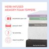 Best Price Mattress 2 Inch Ventilated Memory Foam Mattress Topper, Calming Green Tea Infusion, CertiPUR-US Certified, Queen view 4