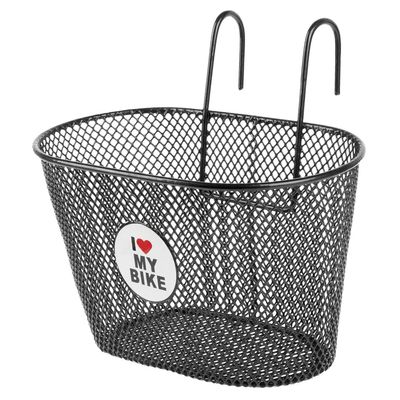 M-Wave Kids' CWB Wire Basket, Black, 24 x 15 x 14/5 cm