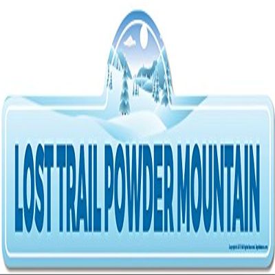 Lost Trail Powder Mountain Street Sign | Indoor/Outdoor | Skiing, Skier, Snowboarder, Dcor for Ski Lodge, Cabin, Mountian House | SignMission Personalized Gift