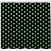 Ambesonne Alien Shower Curtain, Supernatural Martiansal Beings from Other Planets Head of an Alien, Cloth Fabric Bathroom Decor Set with Hooks, 69" W x 70" L, Fern Green Black view 2