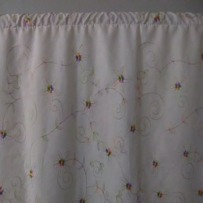 Addair Elegance King Size Headboard Slip Covers (White Spring Flowers)