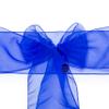 MDS Pack of 75 PCS Organza Chair Sashes Wider Dining Chair Bows Ribbon Tie Back for Wedding Party Birthday Bridal Shower Reception Event Banquet Home Chair Cover Decoration - Royal Blue view 4