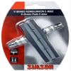 SIMSON Bicycle Parts V Brake Pads Purple & Black, Clear view 2