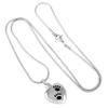 Oinsi Cute Dog/Cat Paw Print In My Heart Stainless Steel Memorial Jewellery Ashes Holder Necklace For Cremation view 2