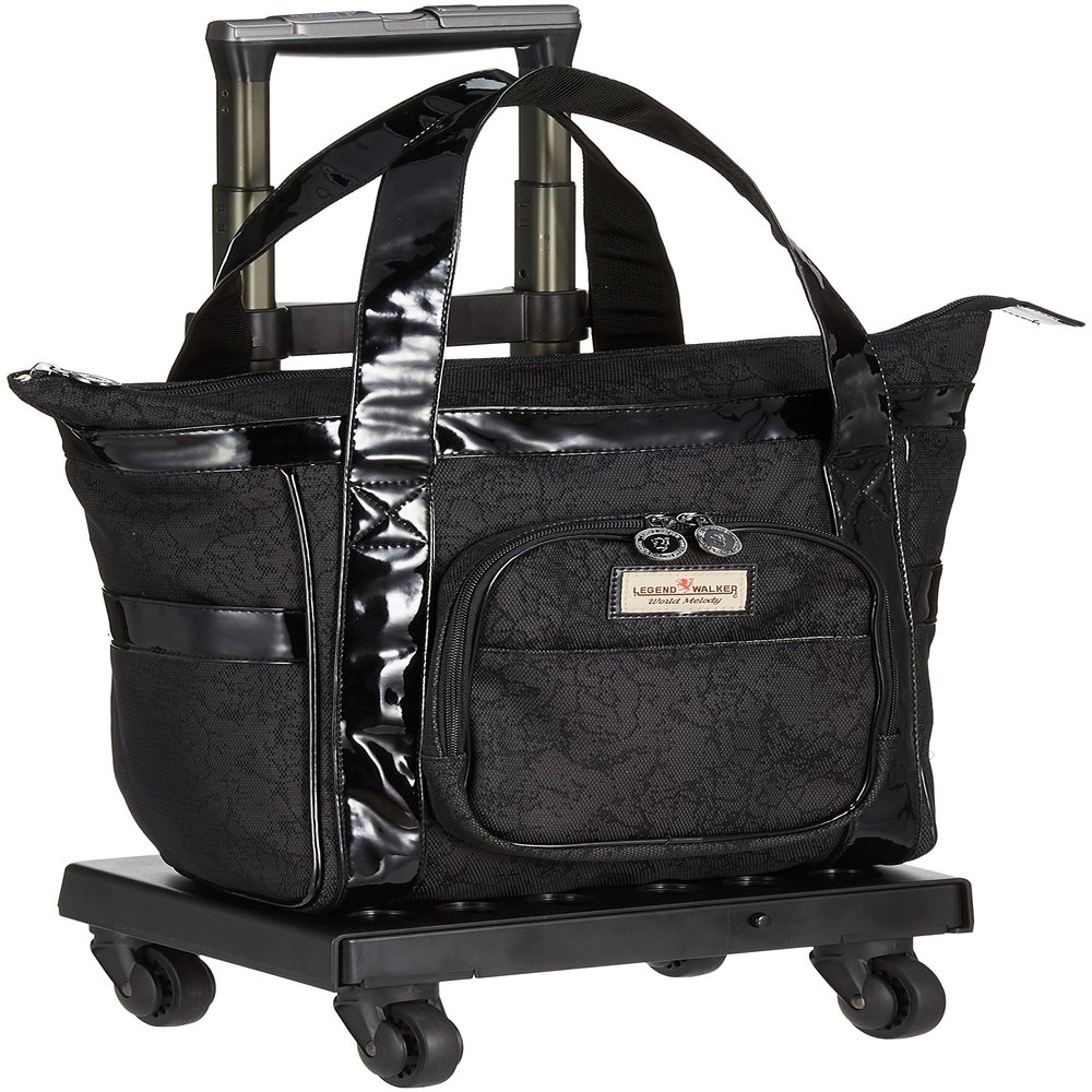Legend Walker Tote Bag with Stopper Dolly, 5.3 gal (20 L), 19.3 inches (49 cm), 5.3 lbs (2.4 kg), Black