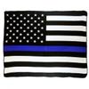 AES Wholesale (6) USA Thin Blue Line Police 50x60 Polar Fleece Blanket Throw Plush view 1