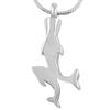 Oinsi Double Dolphin Cremation Jewelry Loss Of Pet Memorial Urn Necklace Pendant With Box And Fill Kit (Silver Tone) view 3