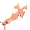 Double Dolphin Cremation Jewelry Loss Of Pet Memorial Urn Necklace Pendant With Box And Fill Kit (Rose gold) view 3