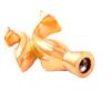 Double Dolphin Cremation Jewelry Loss Of Pet Memorial Urn Necklace Pendant With Box And Fill Kit (Gold) view 2