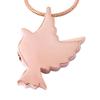 Oinsi Pet Caskets Keepsake Jewelry Dove Cremation Urn Necklace Ashes Holder Memorial Pendant (Rose gold) view 3