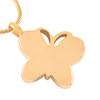 Oinsi Butterfly Cremation Jewelry Hold Pet Ashes Keepsake Memorial Urn Necklace +Chain+Box+Fill Kits (Gold) view 3